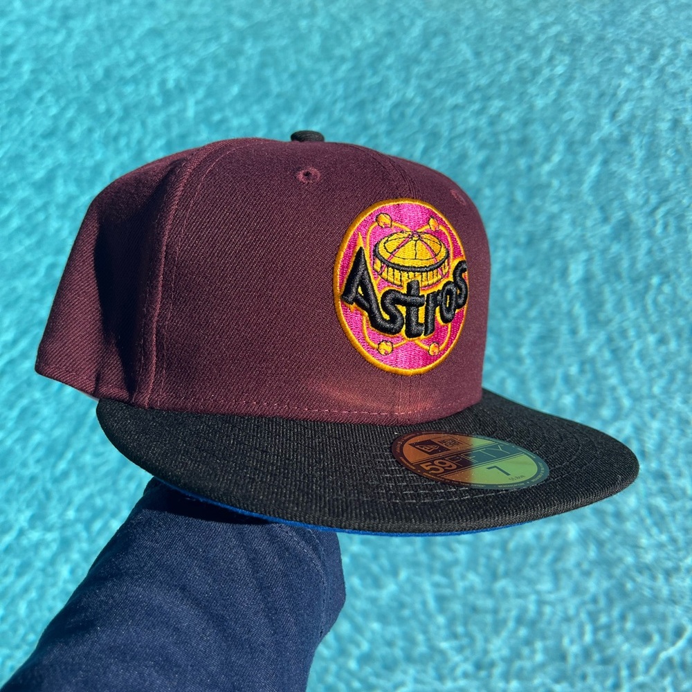 Just Caps Drop Houston Astros Fitted Hat Size 7